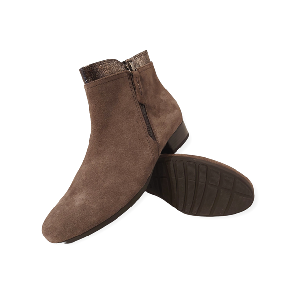 Gabor Korte Laars 32.718.30 Mohair Taupe Suède Wijdte H - 4066558660949