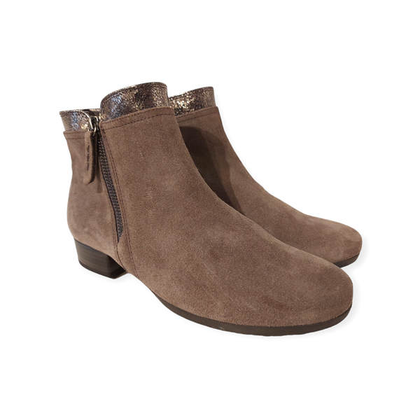 Gabor Korte Laars 32.718.30 Mohair Taupe Suède Wijdte H - 4066558660949