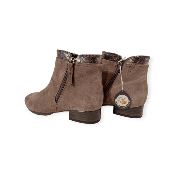 Gabor Korte Laars 32.718.30 Mohair Taupe Suède Wijdte H - 4066558660949