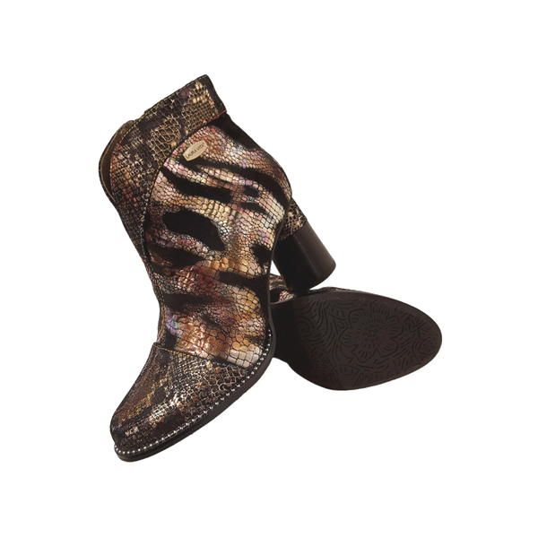 Laura Vita Korte Laars Gucstoo 10 SL174-10 Bronze Zwart Brons - 3666138489024
