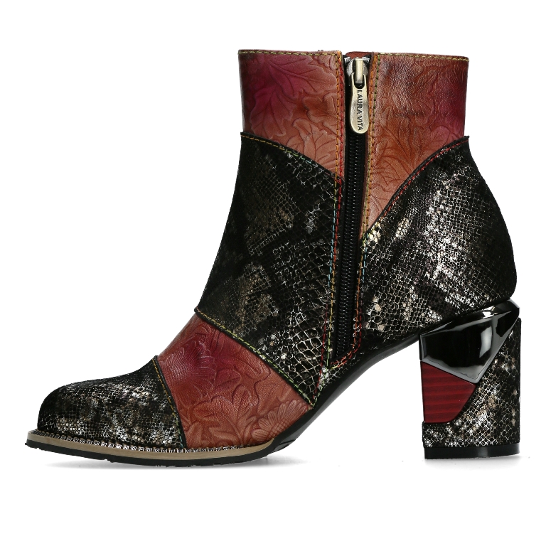 Laura Vita Korte Laars Maevao 01 ST40020-B1 Brons Rood Combi - 3666138472361