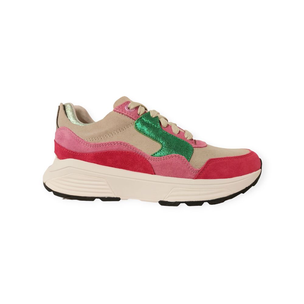 Xsensible Stretchwalker Sneaker Golden Gate Lady 33000.2786 GX Magenta Combi Roze Groen voor slechts 235 Van Driel Schoenen