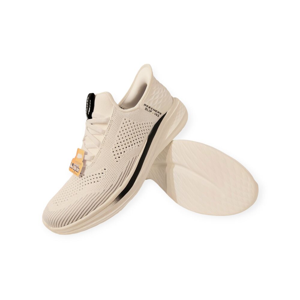 Skechers Instapper Hands-Free Slip-Ins Slade Quinto 210810/WHT Wit Machine Washable - 197627021157