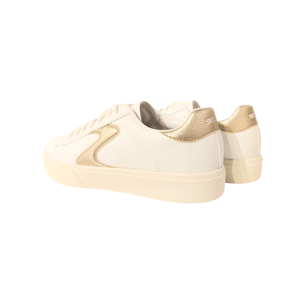 Skechers Sneaker Eden Lx-Beaming Glory 185016/WTGD Wit Goud Machine Washable - 196989674629