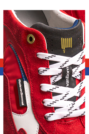 Floris van Bommel Sneaker SFM-10187-80-01 Rood Brandweersneaker2024 - 8720244567108