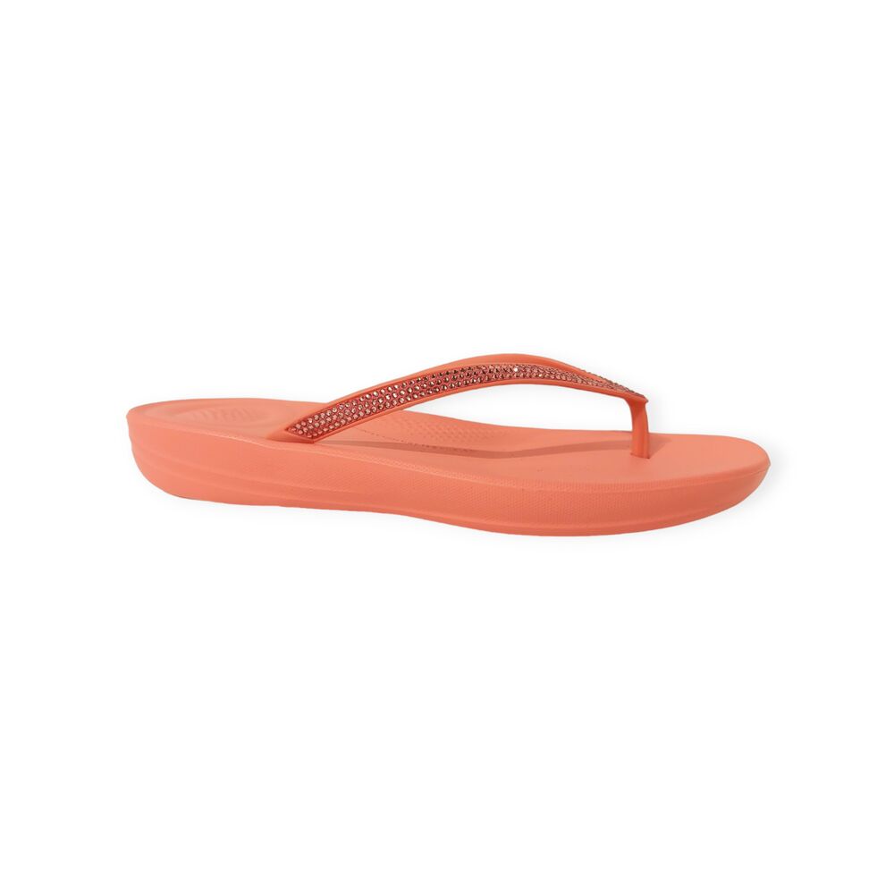 Fitflop Slipper Iqushion Sparkle Rosy Coral Roze - 197533160971