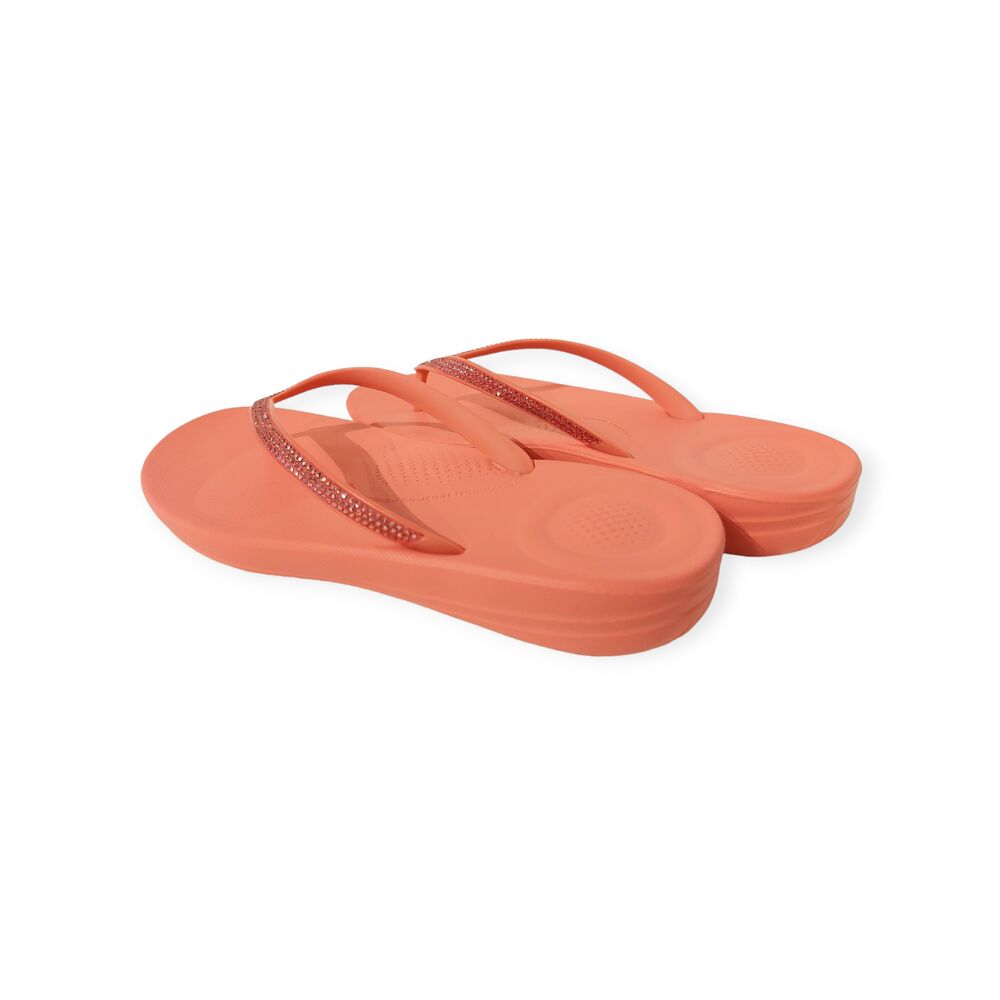 Fitflop Slipper Iqushion Sparkle Rosy Coral Roze - 197533160971