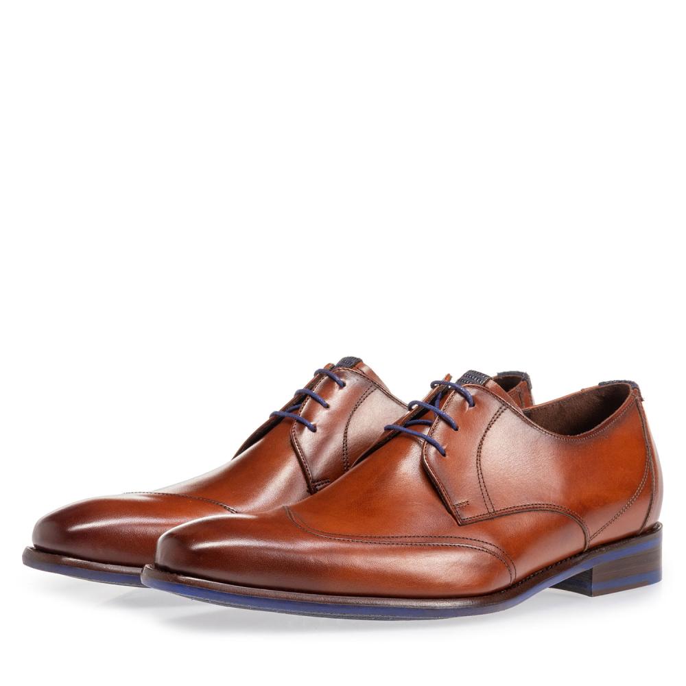 Floris Van Bommel Nette Schoen SFM-30173-24-01 Cognac Wijdte H - 8719092931292