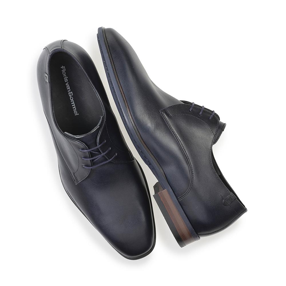 Floris van Bommel Nette Schoen De Slimmer 04.10 SFM-30295-41-02 Donkerblauw Wijdte H - 8720244479425