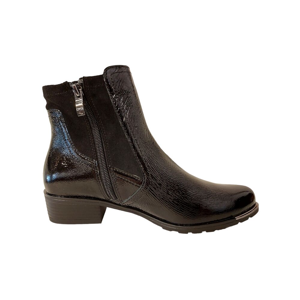 Caprice Korte Laars 9-25307-43 017 Zwart Lak voor slechts €109.9 | Van  Driel Schoenen