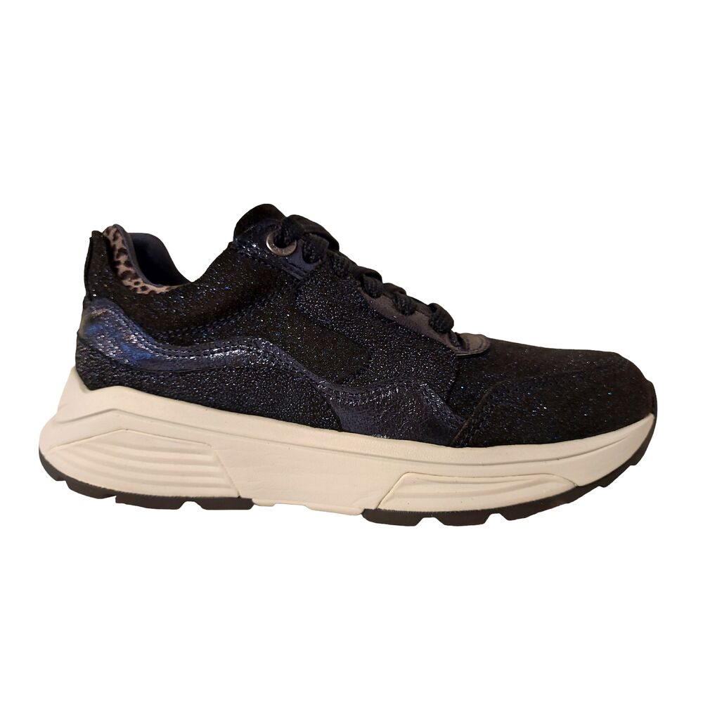 Xsensible Stretchwalker Sneaker Golden Gate Lady 33000.4.263 G Blauw Glitter Navy Fantasy - 8719051640760