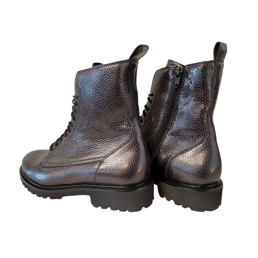 Durea Veterboot 9801 188 1207 Zwart Grijs Wijdte K