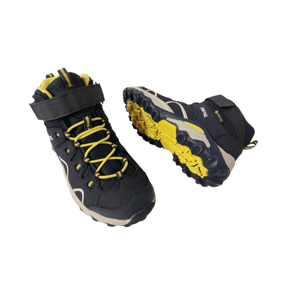 Meindl Wandelschoen Lucca Junior Mid GTX 2106 68 Donkerblauw Geel - 4056284673658