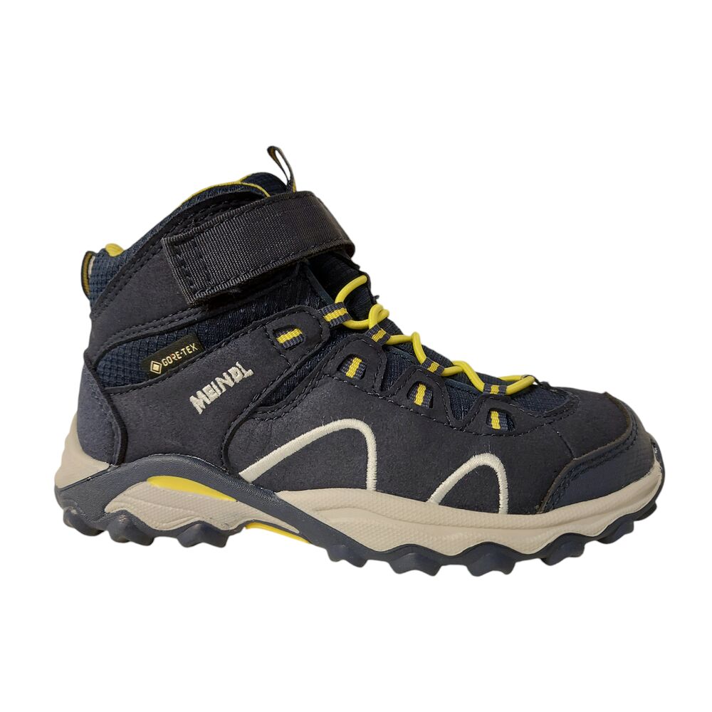Meindl Wandelschoen Lucca Junior Mid GTX 2106 68 Donkerblauw Geel - 4056284673658