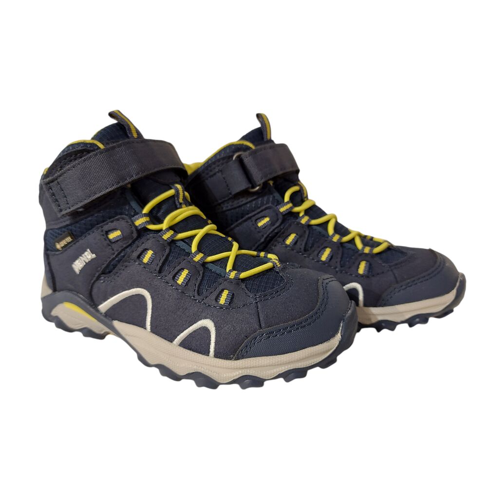Meindl Wandelschoen Lucca Junior Mid GTX 2106 68 Donkerblauw Geel - 4056284673597
