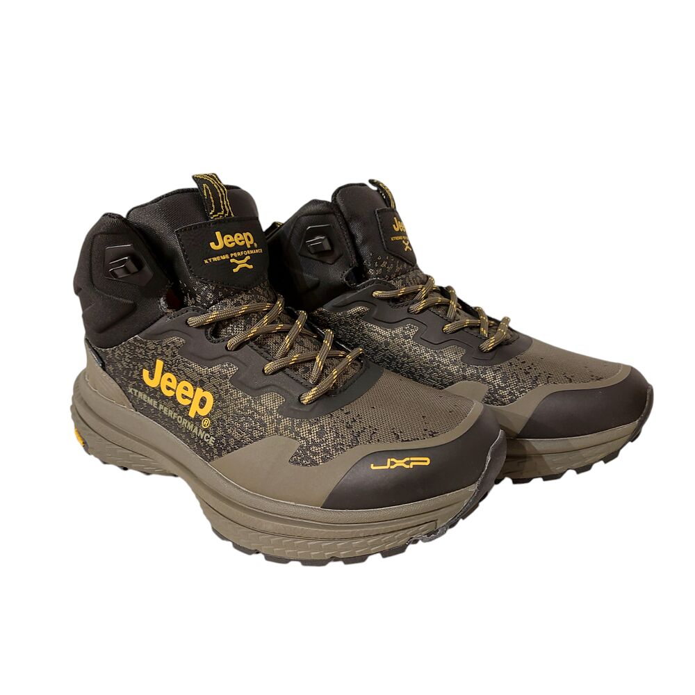 Jeep Wandelschoen Tracked Mid WP JM42202A 020 Military Groen Zwart Waterproof - 8054794800751