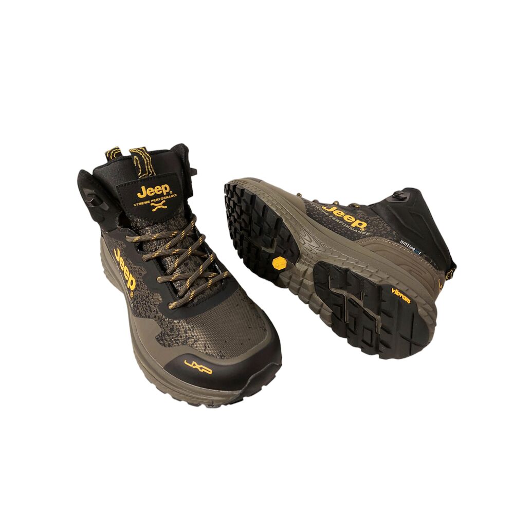 Jeep Wandelschoen Tracked Mid WP JM42202A 020 Military Groen Zwart Waterproof - 8054794800751