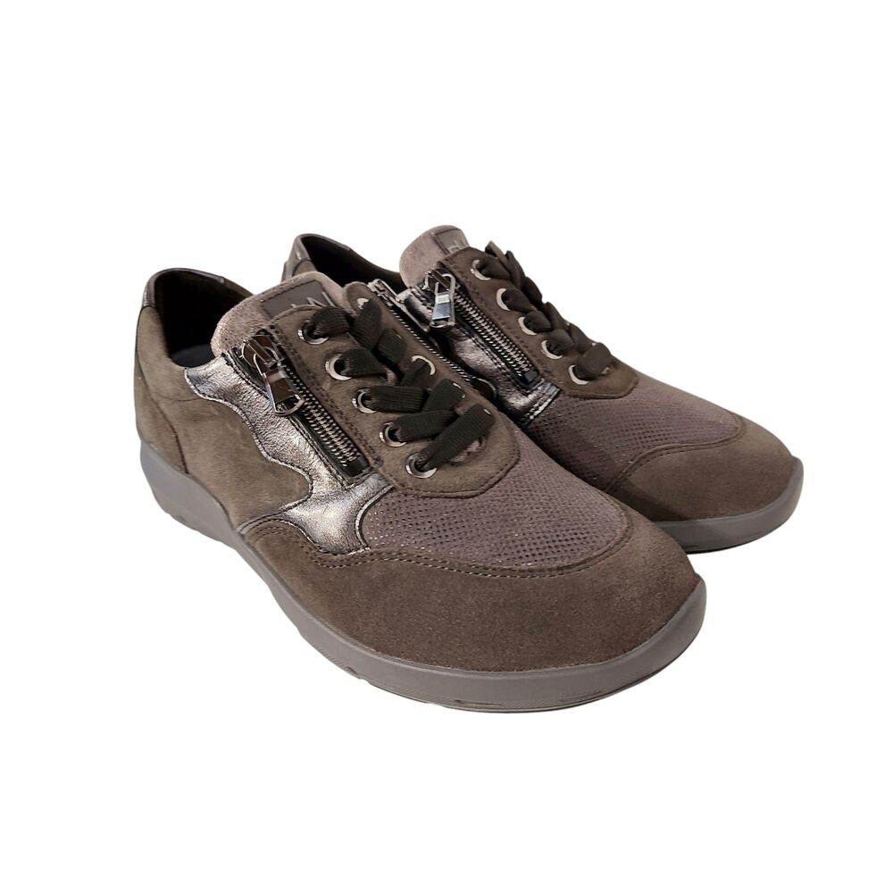 Waldlaufer Orthotritt Sneaker 831M01 400 052 Carbon Peltro Taupe Wijdte M - 4099595791970