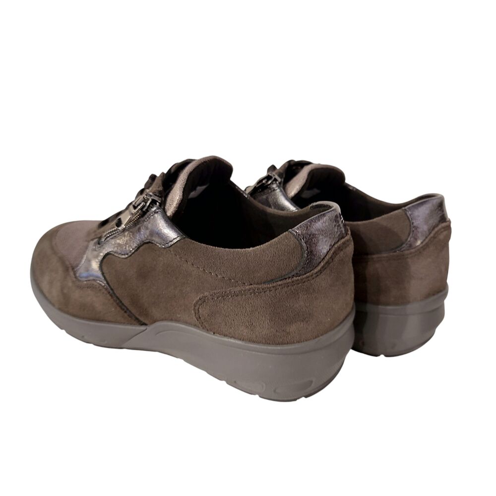 Waldlaufer Orthotritt Sneaker 831M01 400 052 Carbon Peltro Taupe Wijdte M - 4099595791925