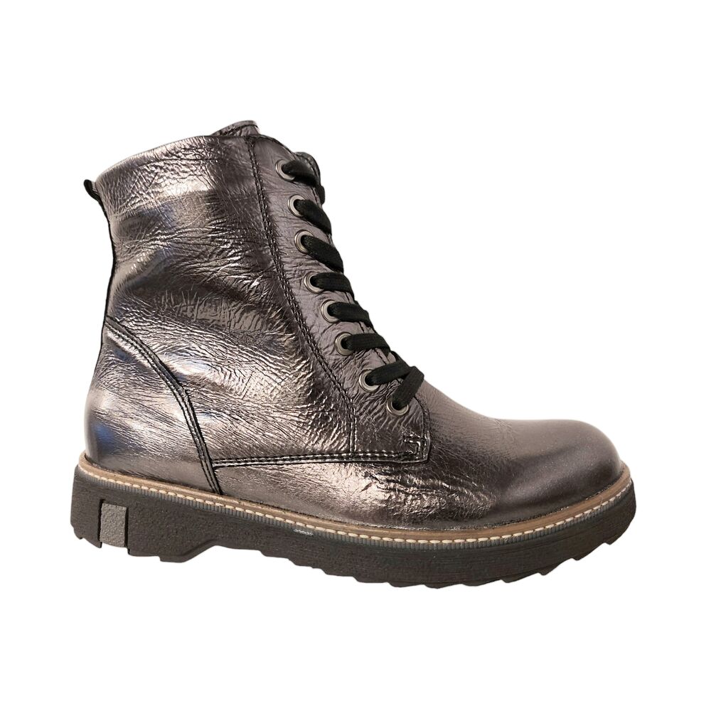 Waldlaufer Veterboot 683801 161 214 Diletta Zilver Grijs Metallic Wijdte K - 4099595814419
