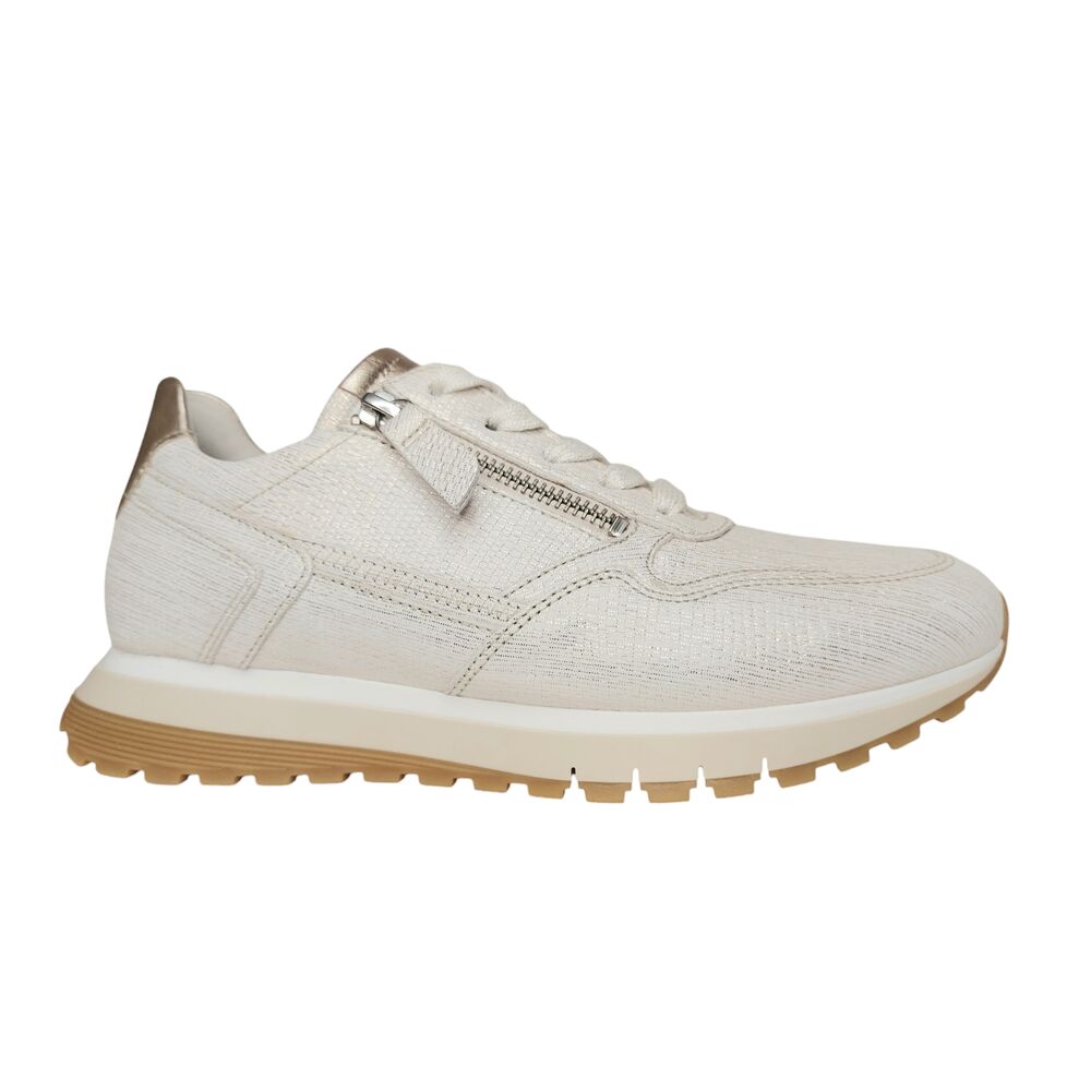Gabor Sneaker 66.378.80 Bianco Puder Wit Goud Wijdte H - 4099935945735