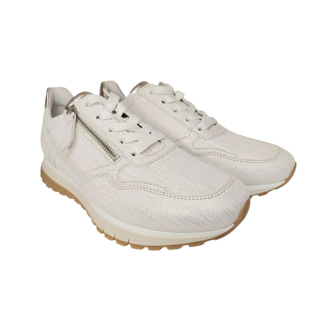 Gabor Sneaker 66.378.80 Bianco Puder Wit Goud Wijdte H - 4099935945735