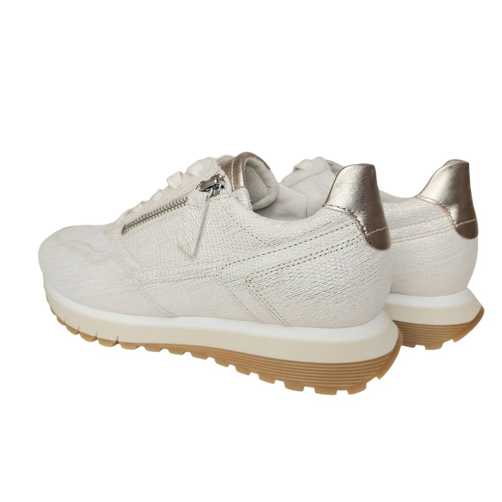 Gabor Sneaker 66.378.80 Bianco Puder Wit Goud Wijdte H - 4099935945735