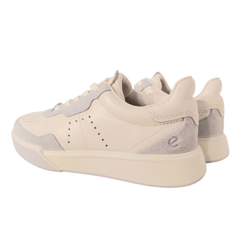Ecco Sneaker 272813 60681 Street Court W Blauw Wit Combi - 194891862196