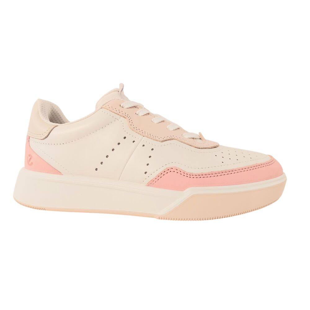 Ecco Sneaker 272813 61255 Street Court W Roze Wit Combi - 194891862387