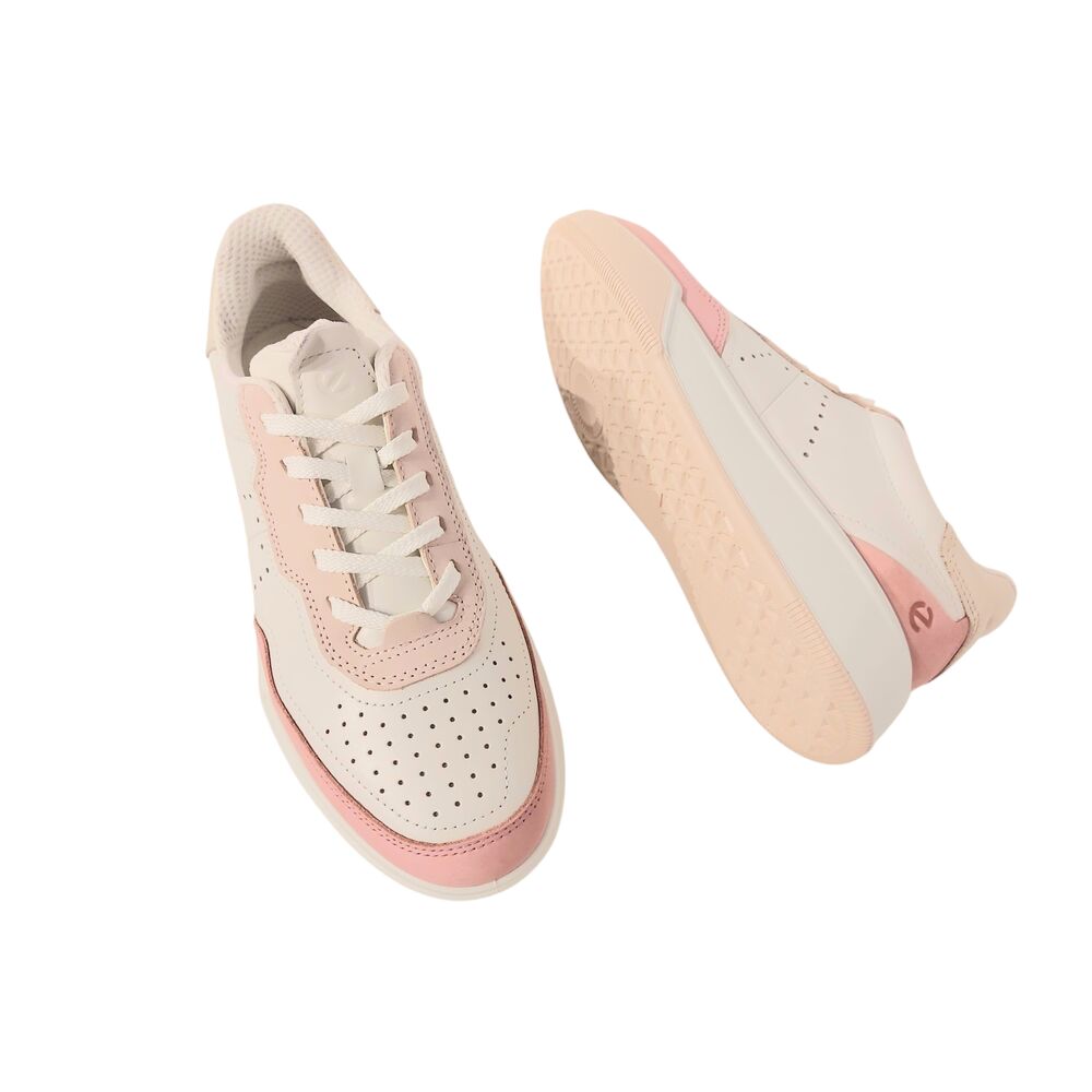 Ecco Sneaker 272813 61255 Street Court W Roze Wit Combi - 194891862400