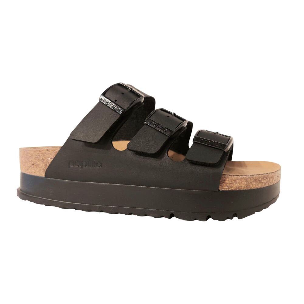 Birkenstock Papillio Slipper Florida lll Pap Flex Platform 1029737 Black Smal - 4067707146017