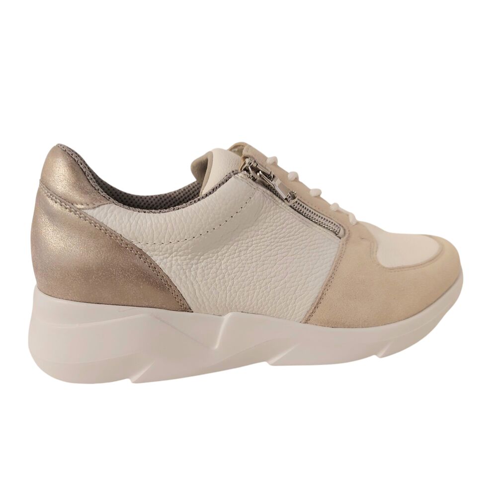 Waldlaufer Orthotritt Sneaker 668K02 400 111 Perl Weiss Stein Wijdte K - 4099595593321