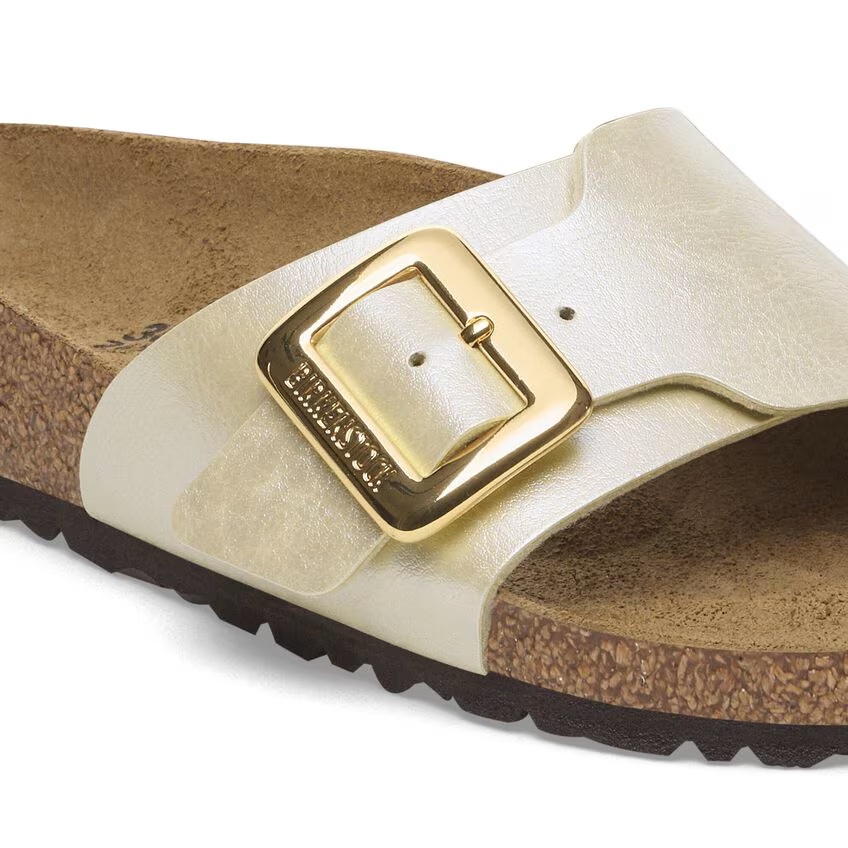 Birkenstock Slippers Catalina Cushion Buckle 1029393 Graceful Pearl White Smal - 4067707002122