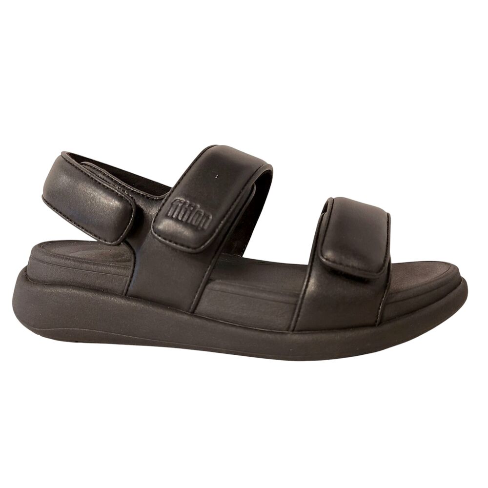 Fitflop Sandaal F-Mode Go Adjustable Flatform Back-Strap Sandals Zwart - 197533492423