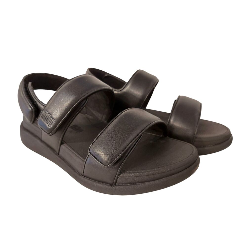 Fitflop Sandaal F-Mode Go Adjustable Flatform Back-Strap Sandals Zwart - 197533492423