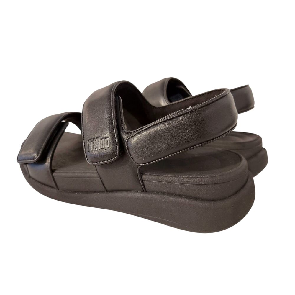 Fitflop Sandaal F-Mode Go Adjustable Flatform Back-Strap Sandals Zwart - 197533492423