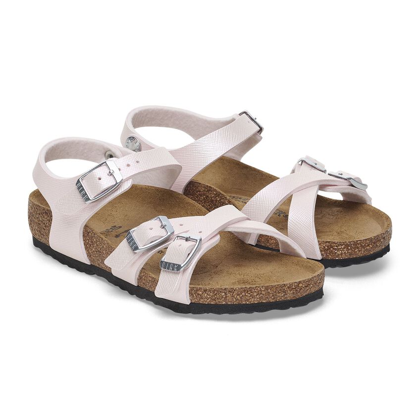 Birkenstock Sandaal Kumba Kids 1029426 Saffiano Iridescent Light Rose Smal - 4067707036660