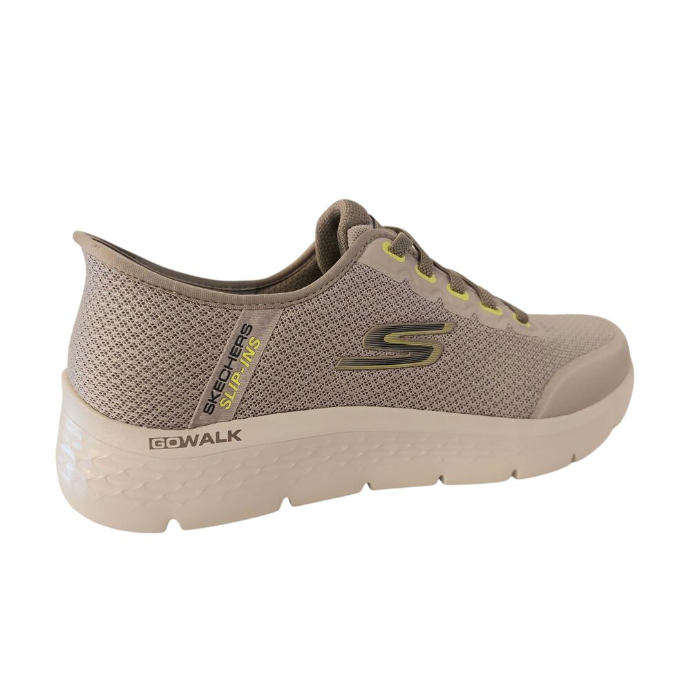 Skechers Instapper Hands-Free Slip-Ins Go Walk Flex 216324/TPE Taupe Grijs Machine Washable - 198376853631