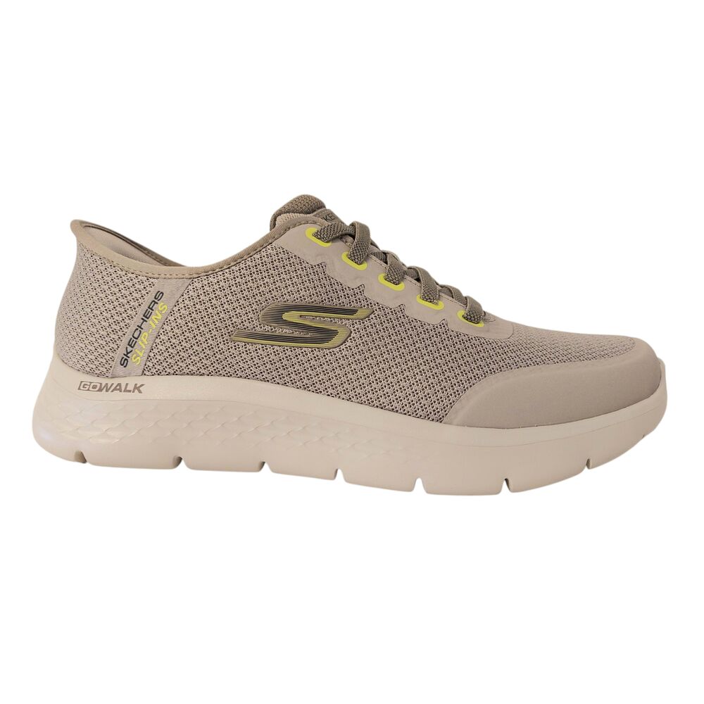 Skechers Instapper Hands-Free Slip-Ins Go Walk Flex 216324/TPE Taupe Grijs Machine Washable - 198376853631