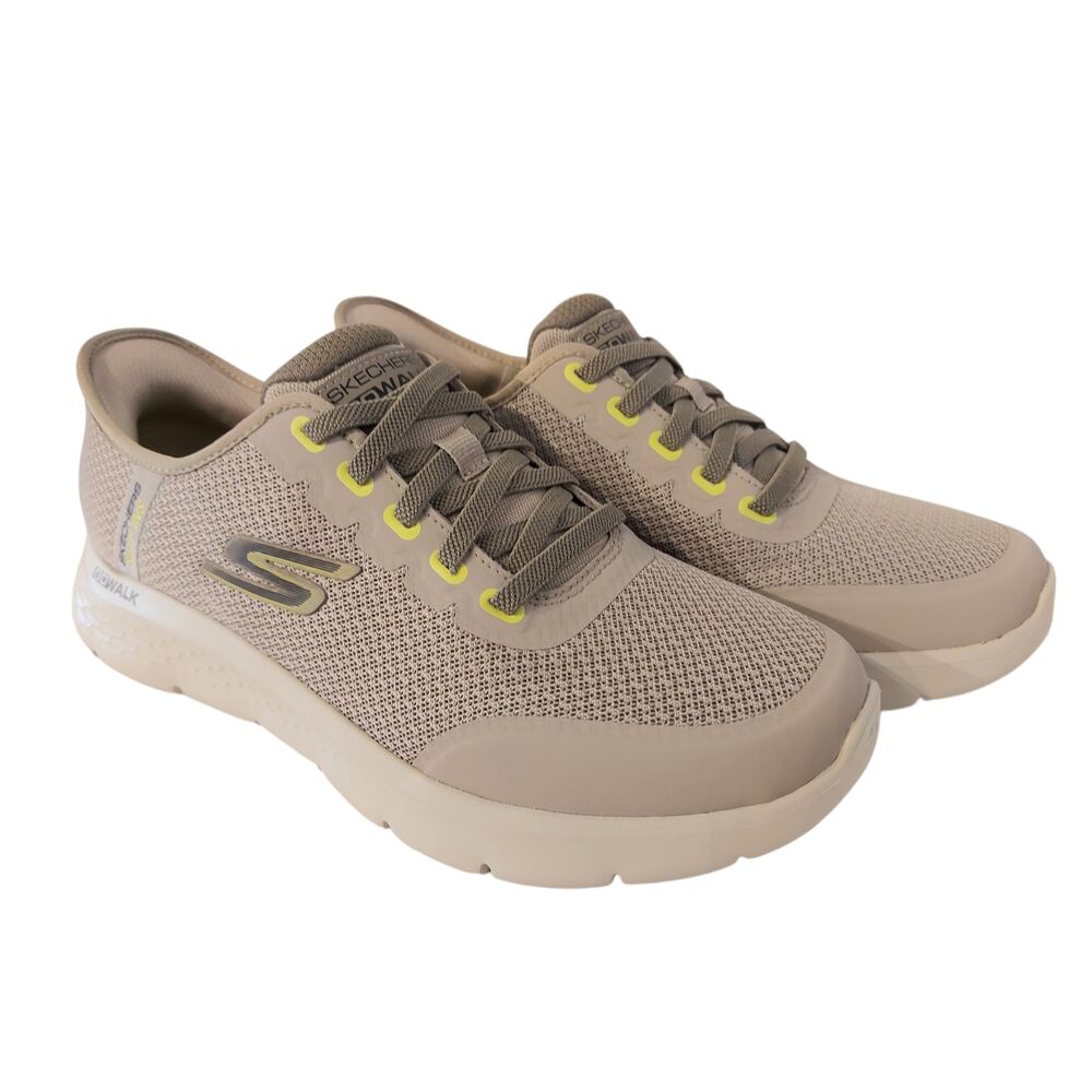 Skechers Instapper Hands-Free Slip-Ins Go Walk Flex 216324/TPE Taupe Grijs Machine Washable - 198376853631