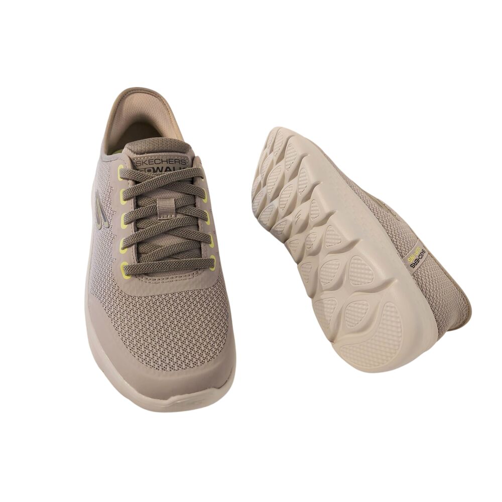 Skechers Instapper Hands-Free Slip-Ins Go Walk Flex 216324/TPE Taupe Grijs Machine Washable - 198376853631