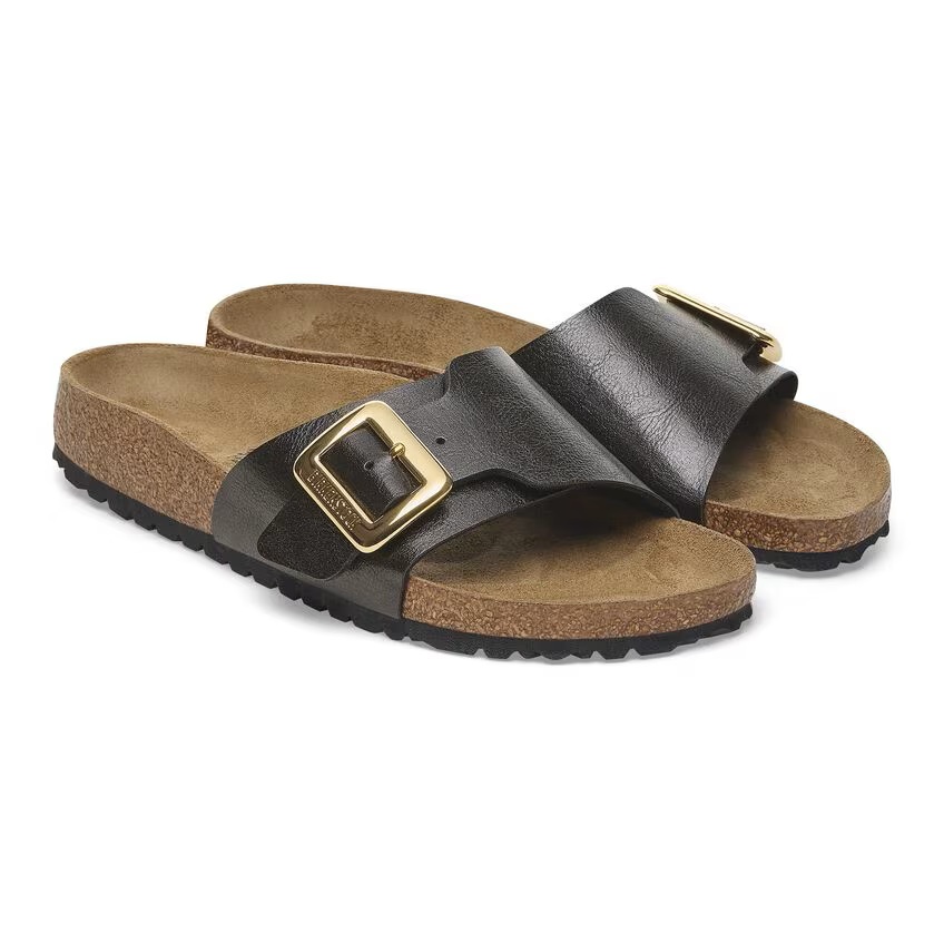 Birkenstock Slippers Catalina Cushion Buckle 1029481 Graceful Licorice Zwart Smal - 4067707043118