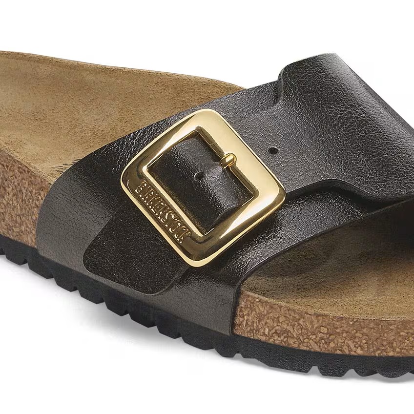 Birkenstock Slippers Catalina Cushion Buckle 1029481 Graceful Licorice Zwart Smal - 4067707043118