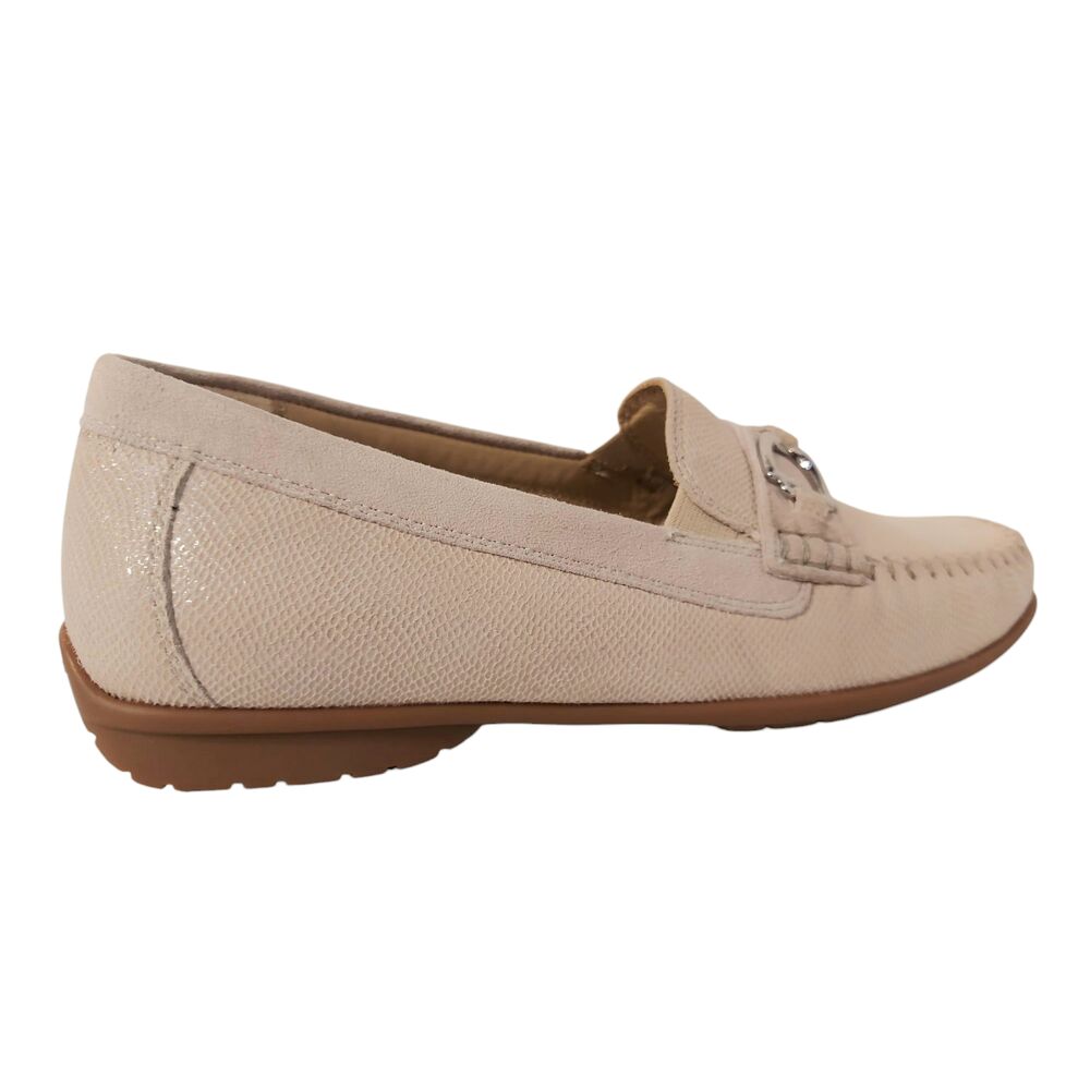 Sioux Instapper Cortizia-723-H Bone Reptielprint Suède Verwisselbaar Voetbed Wijdte H - 4068238078310