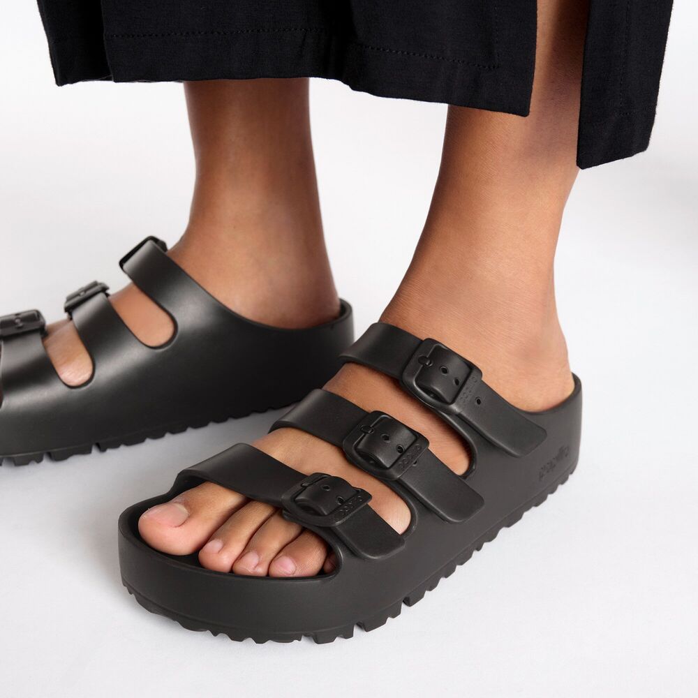 Birkenstock Papillio Slipper Florida III EVA Pap Flex Platform 1029738 Black Smal - 4067707146451