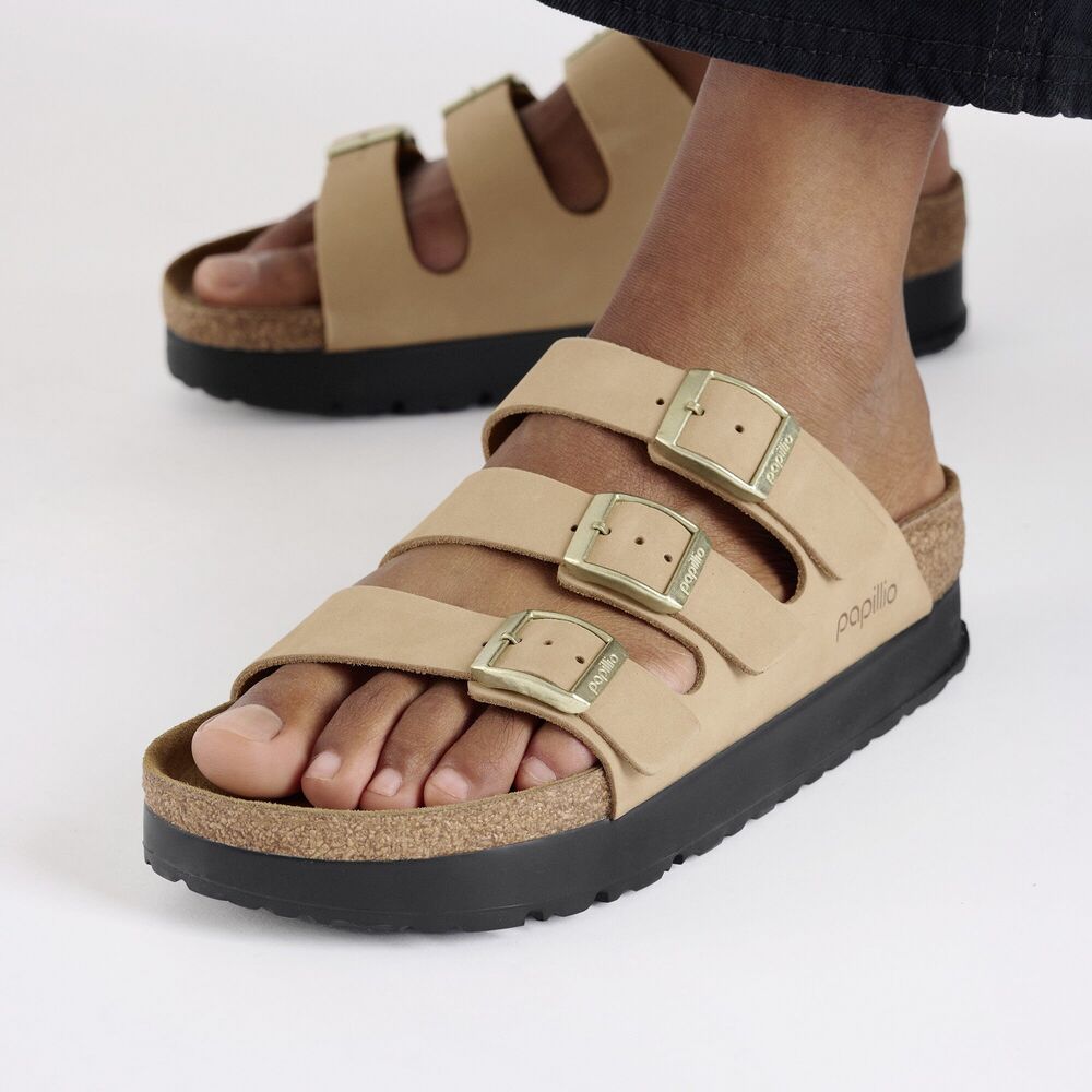 Birkenstock Papillio Slipper Florida lll Pap Flex Platform 1029760 Sandcastle Smal - 4067707150700