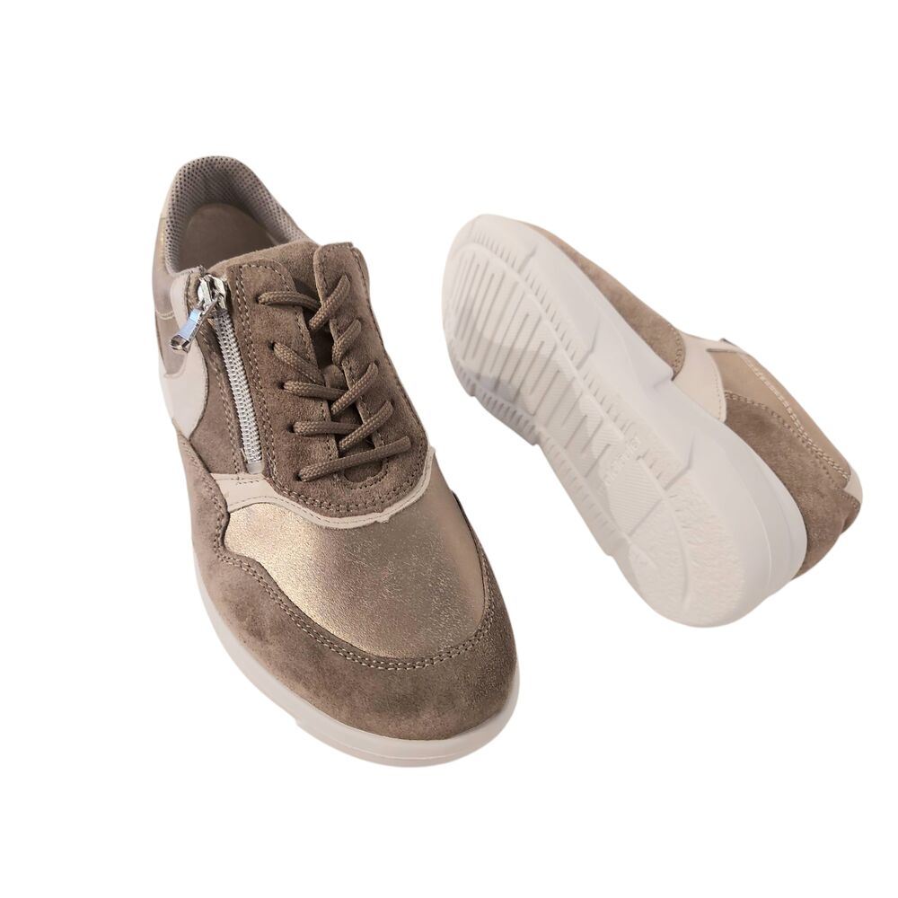 Waldlaufer Orthotritt Sneaker 668001 406 093 Storm Lightgold Sab Wijdte K - 4099595974113