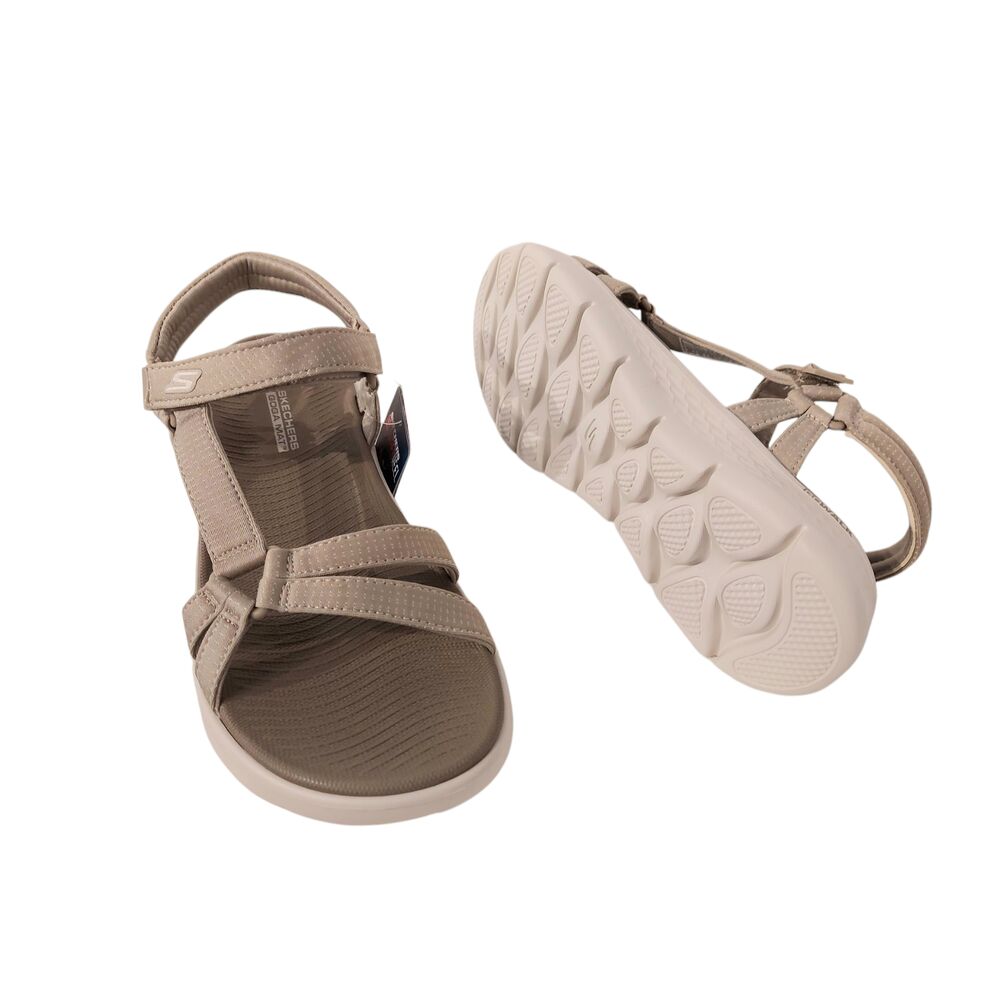 Skechers Sandaal Go Walk Flex sandal Sublime 141451/TPE Taupe Zand Machine Washable - 196642979283 Skechers Sandaal Go Walk Flex sandal Sublime 141451/TPE Taupe Zand Machine Washable - 196642979283