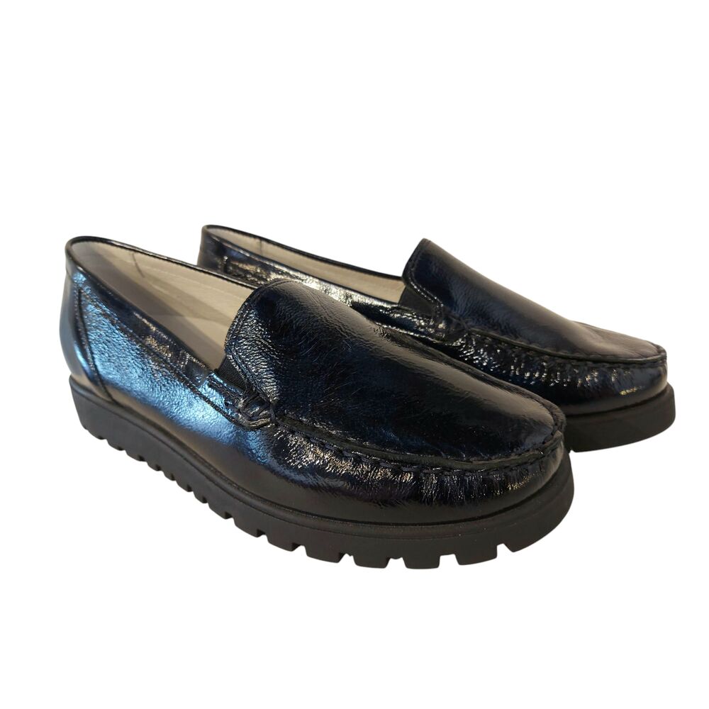 Waldlaufer Instapper 529001 143 194 Hegli Blauw Lak Wijdte H - 4058018921103