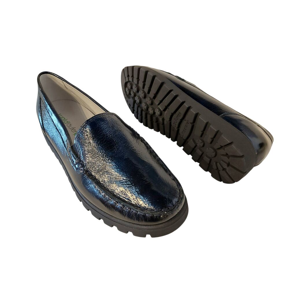 Waldlaufer Instapper 529001 143 194 Hegli Blauw Lak Wijdte H - 4058018921103